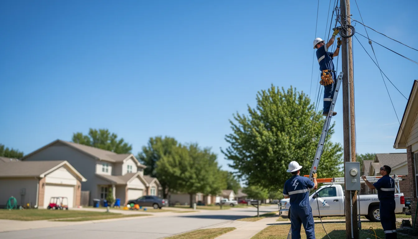 Residential electrician providing installation services in Holbrook, AZ